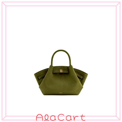 [JW PEI] HANA ミニフェイクスエードトートバッグ - ダークオリーブ