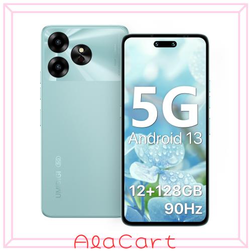 UMIDIGI G6 5G スマホ 本体 SIMフリー 6.57インチ 90Hz 12GB+128GB 1TB拡張 Android 13 スマートフォン 8コア 2.2GHz CPU Dimensity 6100