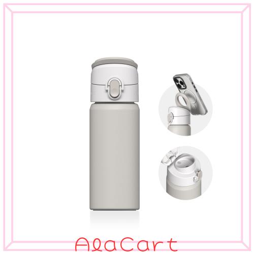 RHINOSHIELD (ライノシールド) AquaStand マグネットボトル 480ml | 保温保冷 直飲み ストローなし ステンレス製水筒 ウォーターボトル M