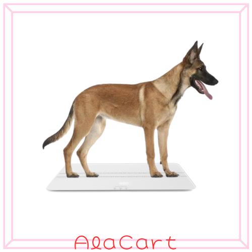 大型犬用の体重計, ペット 体重計, ペットスケール (サイズ：70x 33 cm)充電式体重計，対象：犬、猫、成人の体重管理