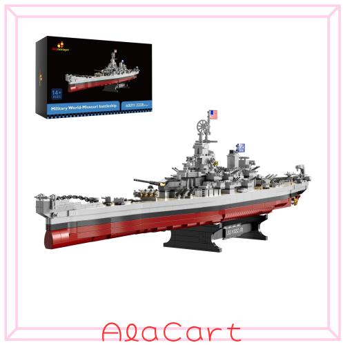 JMBricklayer 海軍戦艦ビルディングブロックセット 60011、大人向け組み立ておもちゃ、ミズーリ海軍軍艦 船模型、航空母艦 玩具プラモデ 8,235円