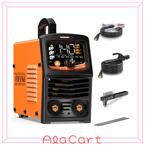 FEIFANKE 溶接機100V 140A アーク溶接機 1台3役 TIG/MMA兼用溶接機 簡易MMA溶接機 ホットスタート IGBTインバーター DIY 初心者向け 液晶