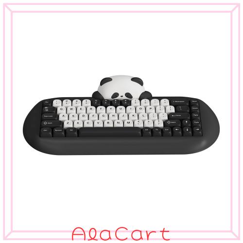 YUNZII C68 ワイヤレスメカニカルキーボード かわいいパンダ 65％ 無線 ホットスワップ シリコーン 人間工学 ゲーミングキーボード三つモ