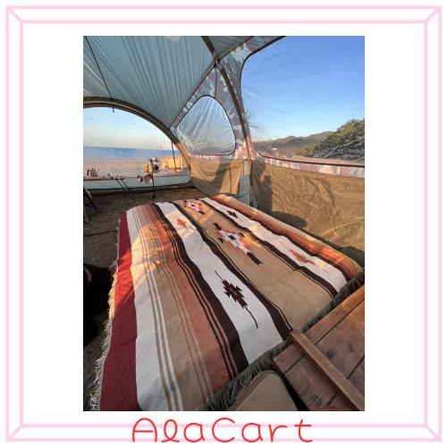 Peel Forest マルチカバーメキシカンラグ ネイティブ柄 オルテガ柄 キャンプラグ サドルブランケット 車中泊マット アウトドア バンライの通販は 5,295円