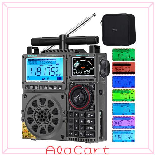 ZHIWHIS BCLラジオ マルチバンド受信機 ZWS-C919 Bluetooth MicroSD対応