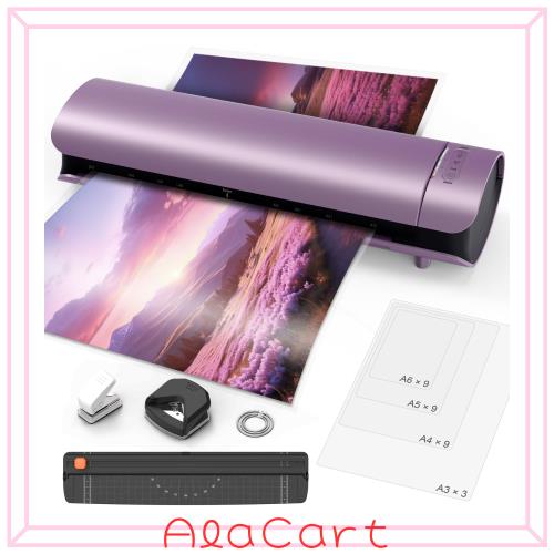 ラミネーター A3/A4対応 本体 気泡なし 簡単操作 ラミネート機械 55~150μm対応 60秒ウォームアップ 波打防止 パウチ機械 コンパクト ラの通販は 6,446円