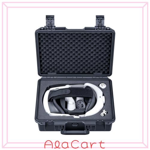 Lykus Titan OQ210 防水ハードケース  Quest 3S/Quest 3 (クエスト3S/クエスト3) VR とKIWI Design K4 バッテリーヘッドストラップに