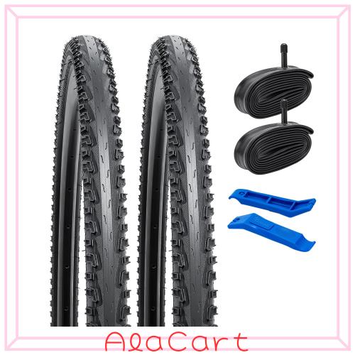 2本セット,26 1.75 タイヤ,26x1.75 47-559 自転車タイヤ + チューブ 肉厚 米式バルブ32mm+タイヤレバー,タイヤ 26x1.75,自転車 タイヤ 26