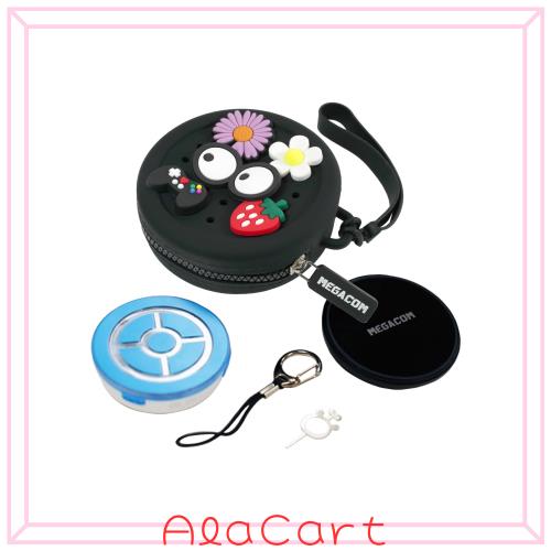 megacom DuoMon3 PRO 2025ver. 自動再接続機能 1P/2Pポケットオートキャッチャー(レッドボール)、IPX7防水ワイヤレスとType-C充電式APP調