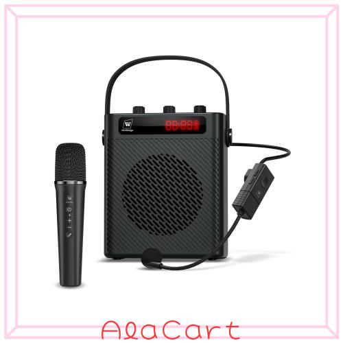 WinBridge ポータブル拡声器 40W スピーカーセット PAシステム ヘッドセット ハンドマイク 2人同時使用 音楽再生 ECHO/録音/USB/AUX/TFカの通販は 16,690円