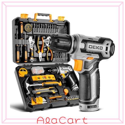 【12V電動ドリル付き】133点本組 工具セット ホームツールセット 家庭用 ツールセット 日曜大工 DIYセット 作業工具セット 家具の組み立