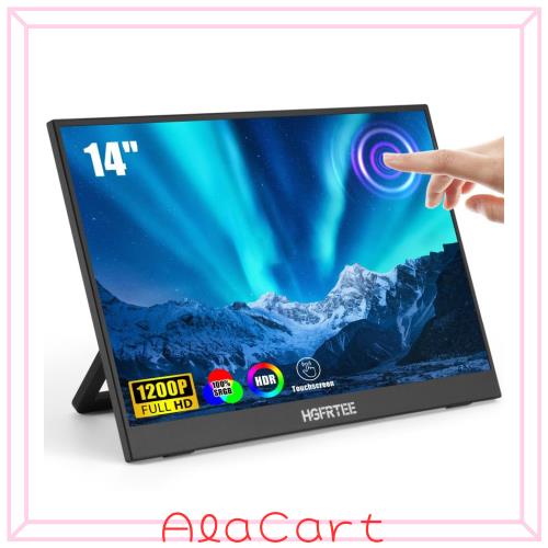 【工場直販】モバイルモニター 14インチ タッチパネル モバイルディスプレイ 自立スタンド付き 1920*1200 超薄型 軽量 IPS液晶パネル ゲの通販はその他パソコン・PC周辺機器