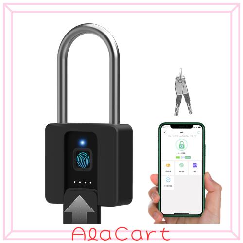 eLinksmart スマート南京錠 69mm 指紋・APP・Apple Watch対応 防水 屋外用