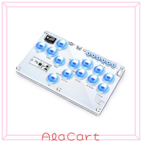 ITEFDTUTNE レバーレス アケコン 超薄 2024発売アップグレード版 アーケードコントローラー PC・PS4・PS3・Switch Steam Deckなど対応 RGの通販は 7,333円