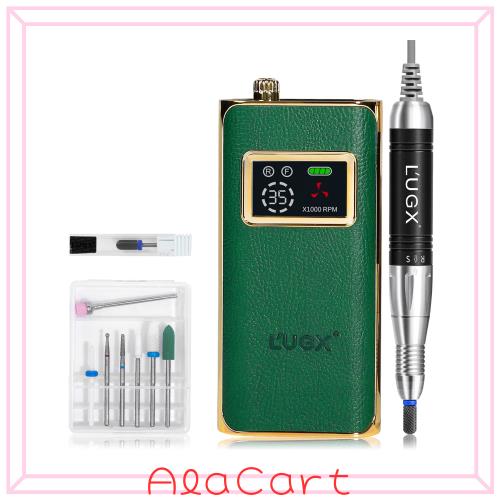 L’UGX 電動ネイルマシン 35000RPM ネイルマシーン プロ ネイルドリル 研磨 爪磨き 自宅サロン用の通販は