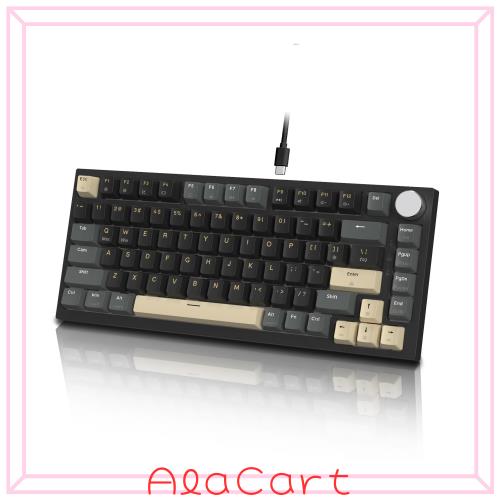 MAMBASNAKE×ATTACK SHARK K85 ラピッドトリガー 搭載 有線 75% RGBPBT カラー マッチング ゲーム メカニカル キーボード ー 磁気 ゲーミ