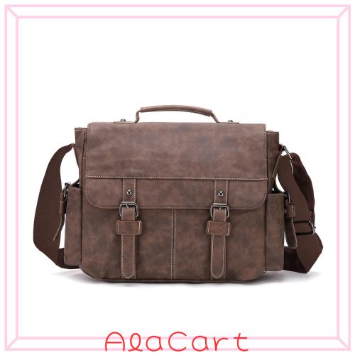 [maruno] ショルダーバッグ 大容量 メンズ 斜めがけ a4対応 メッセンジャーバッグ 防水 肩がけバッグ カバン PU 人気 通勤 通学 旅行 ア