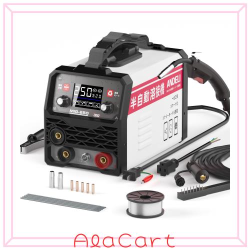 ANDELI 半自動溶接機 120AノンガスMIG/アーク溶接/lift TIG 100V