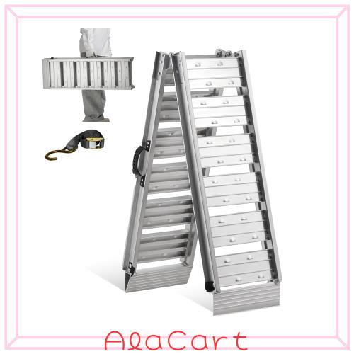 LEMNISCATE アルミラダーレール 1本 長さ183cm 外幅29.5cm 耐荷重200kg 折り畳み式 アルミブリッジ 軽量アルミラダー コンパクト 段差解