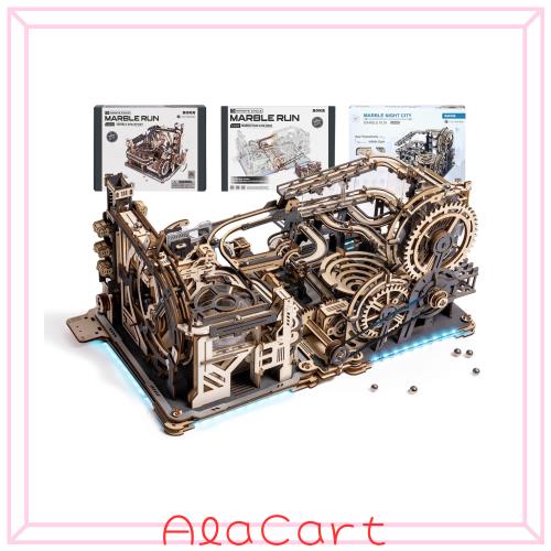 ROKR 立体パズル 電動マーブルラン LGC01＆LGA01＆接続部品 3点セット