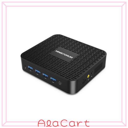 MINISFORUM GK41 Mini PC Con Celeron J4125, 8GB DDR4 E 256GB SSD - Doppia Uscita 4K, 4 USB 3.0, 2 LAN Gigabit - Desktop Compatto Per Casa E Ufficio