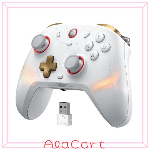 GameSir Cyclone2 ゲーミングコントローラー 1000HZ 有線無線 Switch PC Steam対応 ホワイト