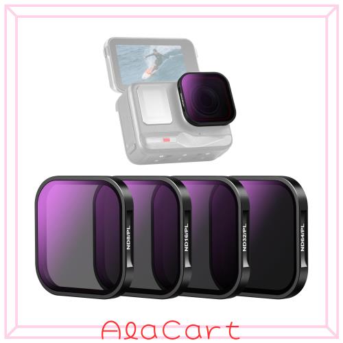 NEEWER ND/PLフィルターセット コンパチブル Insta360 ACE PRO 4枚入り ND8/PL ND16/PL ND32/PL ND64/PL ND/PLフィルター2in1 偏光フィル