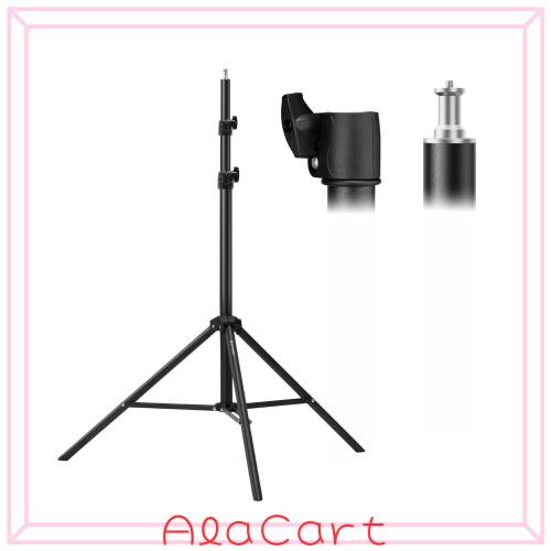 K＆F CONCEPT ライトスタンド 撮影用 2.8m 耐荷重5kg ストロボ スタンド 三脚 1/4ネジ搭載 3段伸縮 持ち運び便利 ソフトボックス cobライ