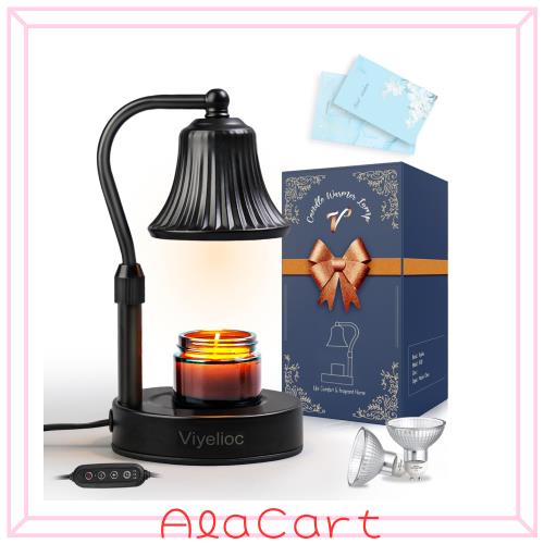 キャンドルウォーマー Viyelioc キャンドルウォーマーランプ 無階段調光 キャンドルウォーマー - タイマー付き: 2/4/8h 高さ調節可能 オの通販は 5,595円