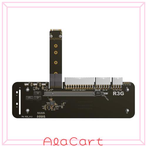 JMT M.2 MキーNVMe外部グラフィックスカードスタンドブラケット64 GbsフルスピードPCIe 4.0 x4ライザーケーブルR43SGのアップグレード版