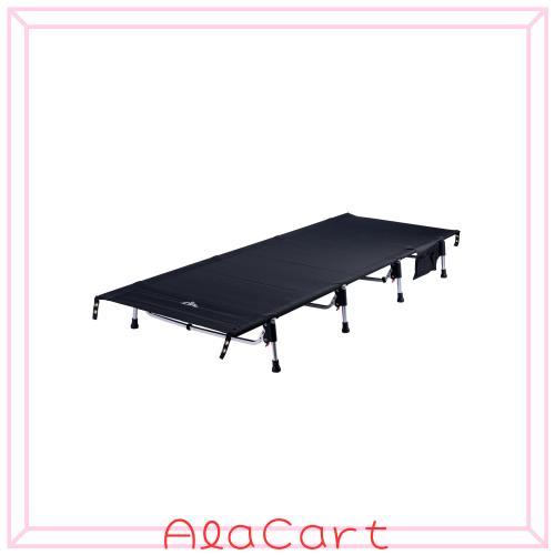 iClimb 折り畳みコット All Black 190×70×20cm 耐荷重150kg