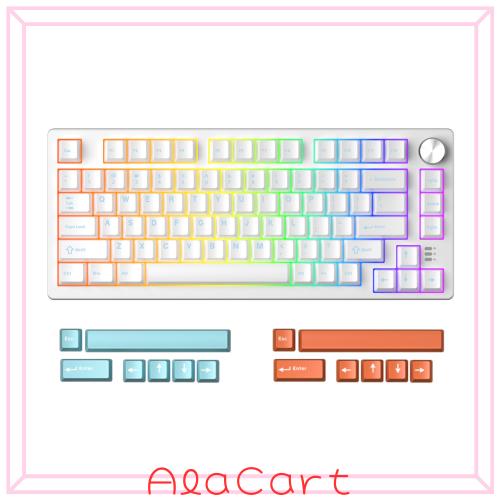 DAREU EK75RT ラピッドトリガー搭載 ゲーミングキーボード 磁気スイッチ 調整可能なアクチュエーション テンキーレス TKL 有線USB 英語配