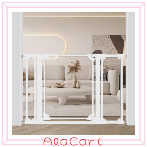 Seogva ベビーゲート透明ゲート アクリルゲート クリアゲート 透明ゲート高さ78cm 赤ちゃんゲート ホワイト ペットゲート 突っ張り ペッの通販は