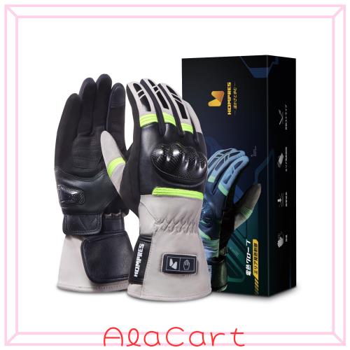 Hompres 電熱グローブ バイク パワーアップ11.1V 発熱エリア制御