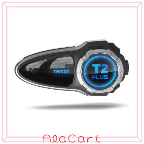 TNICER バイク インカム T2Plus バイク用インカム 10人同時メッシュ通信可能 Bluetooth 5.2 デュアルチップ 音楽ながら通話 10人同時通話の通販は