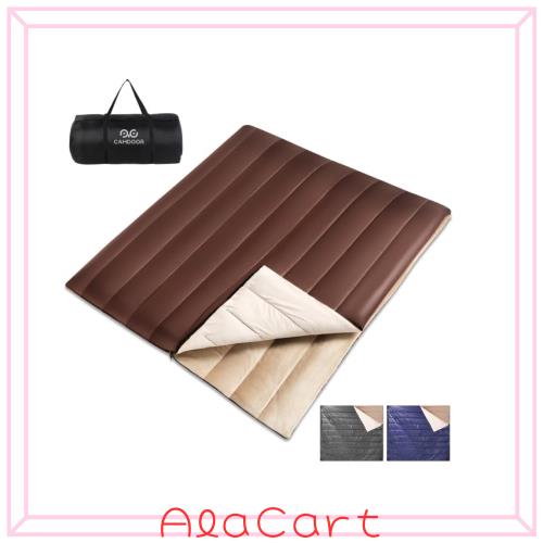 寝袋 冬用 CAMDOOR シュラフ 冬用 【3WAY ＆ 超大サイズ4人家族用寝袋】寝袋 封筒型 300T防水 幅広 両開きタイプ 家族用 洗える 連結可能