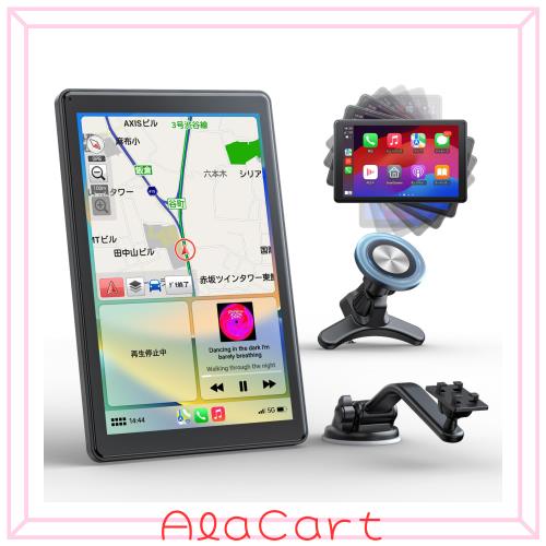 LAMTTO 8インチ ディスプレイオーディオ カーオーディオ一体型 ワイヤレスカープレイ スマホ連携表示ナビ Apple CarPlay/Android Autoがの通販は