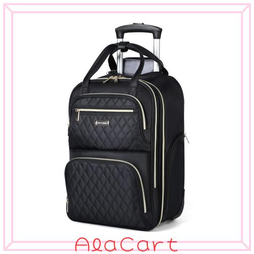 Lekesky 3WAY キャリーバッグ リュック 35L ブラック 機内持ち込み対応