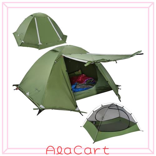 Clostnature テント 1人用 キャンプ 冬用テント - 軽量 簡易 テント 二重層 コンパクト ドームテント 一人用 耐水圧5000MM 防水 登山テンの通販は 8,302円