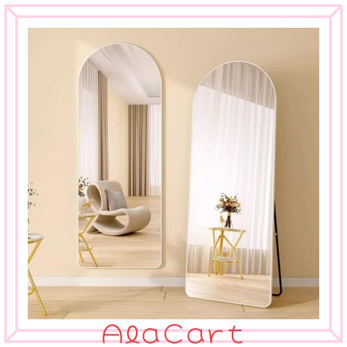 Jumei 姿見鏡 壁掛け鏡 全身鏡 スタンドミラーア 壁掛け可能 ウォールミラー 全身ミラー 飛散防止 おしゃれ 軽量 立てかけ 洗面所 化粧