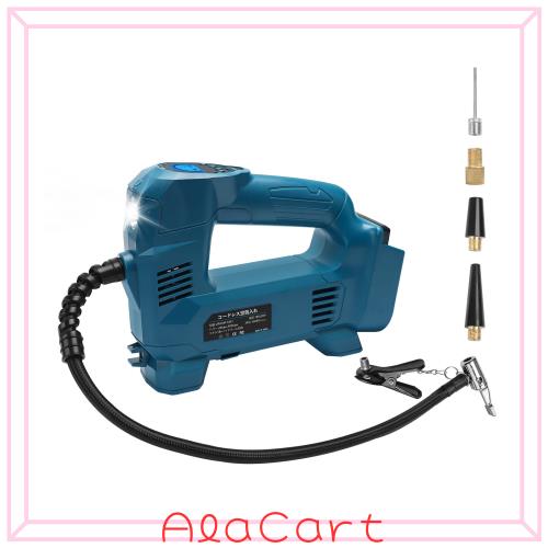 Waitley エアコンプレッサーマキタ互換 電動 空気入れ 18V 自転車