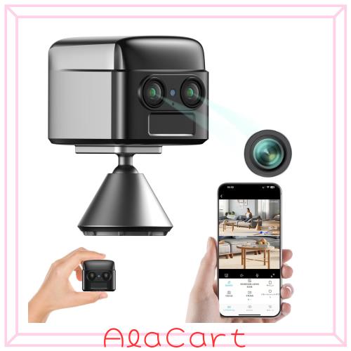 4K デュアルカメラ小型監視カメラ Sanodoji Bluetooth WIFI対応