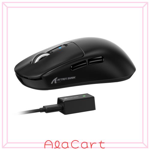 ATTACK SHARK R6 39g超軽量ゲーミングマウス、8000Hz、PixArt PAW3950MAXゲーミングセンサー、42000DPI、Nordic 52840 MCU、3モード連続