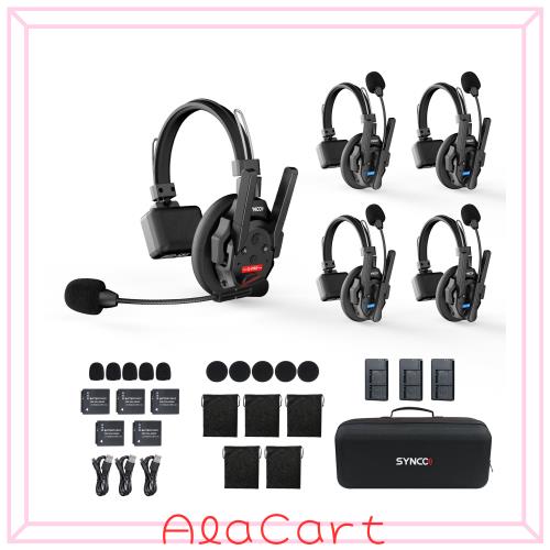SYNCO XTALK XPRO5 ワイヤレスインカムヘッドセット 5人用