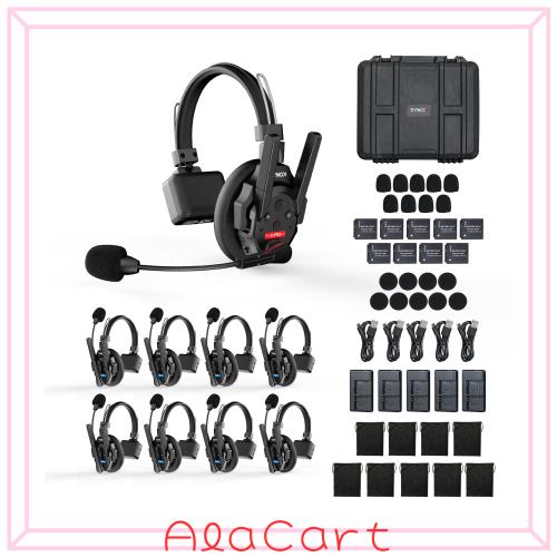 SYNCO XTALK XPRO9 ワイヤレスインカムヘッドセット 9人対応 500m通信