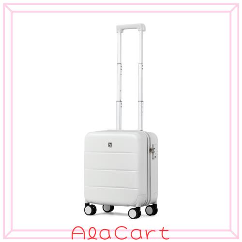 [Hanke] スーツケース 機内持ち込み手荷物 キャリーケース 座席下に放置でき ハードタイプ TSA認証 軽量キャリバック（SSサイズ/ホワイト