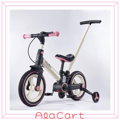 Gorocking 子供用自転車 12インチ 折りたたみ 一台五役 補助輪付き ピンク