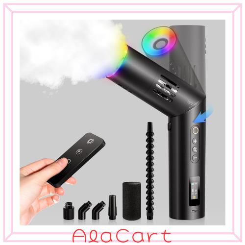 COLBOR ポータブルフォグマシン、CF5フォグマシン 屋内屋外撮影用リモコンフォガー付きハロウィーンパーティーコスプレ用に充電式スモー