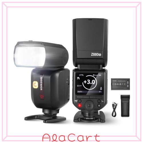 NEEWER Z880-N 2.4G 76Ws i-TTL フラッシュストロボ スピードライト アップグレードUI 調整可能なモデリングライト TTL/M 快速スイッチ T