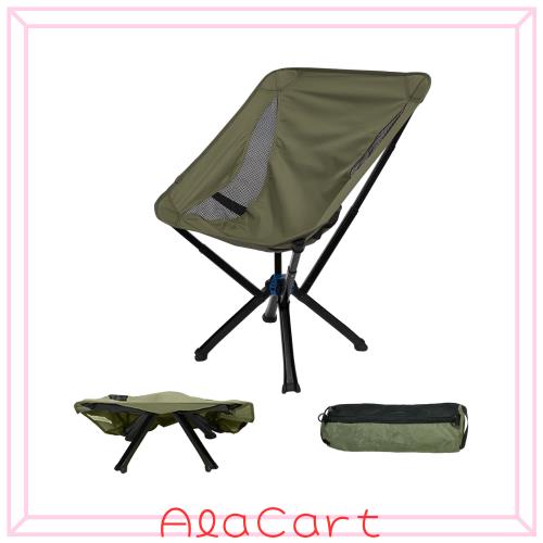 Fundango アウトドア チェア コンパクト 折り畳み 軽量 ワンタッチ キャンプ 椅子 ハイバック 携帯便利 簡易 耐荷重150kg 運動会 お釣り の通販は